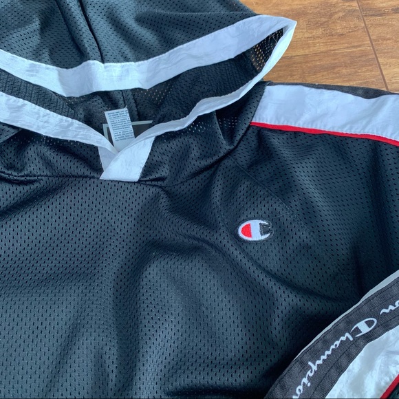 ๐ CHAMPION MESH ZIPPER DRAWSTRING LOGO SMALL C - Picture 4 of 9